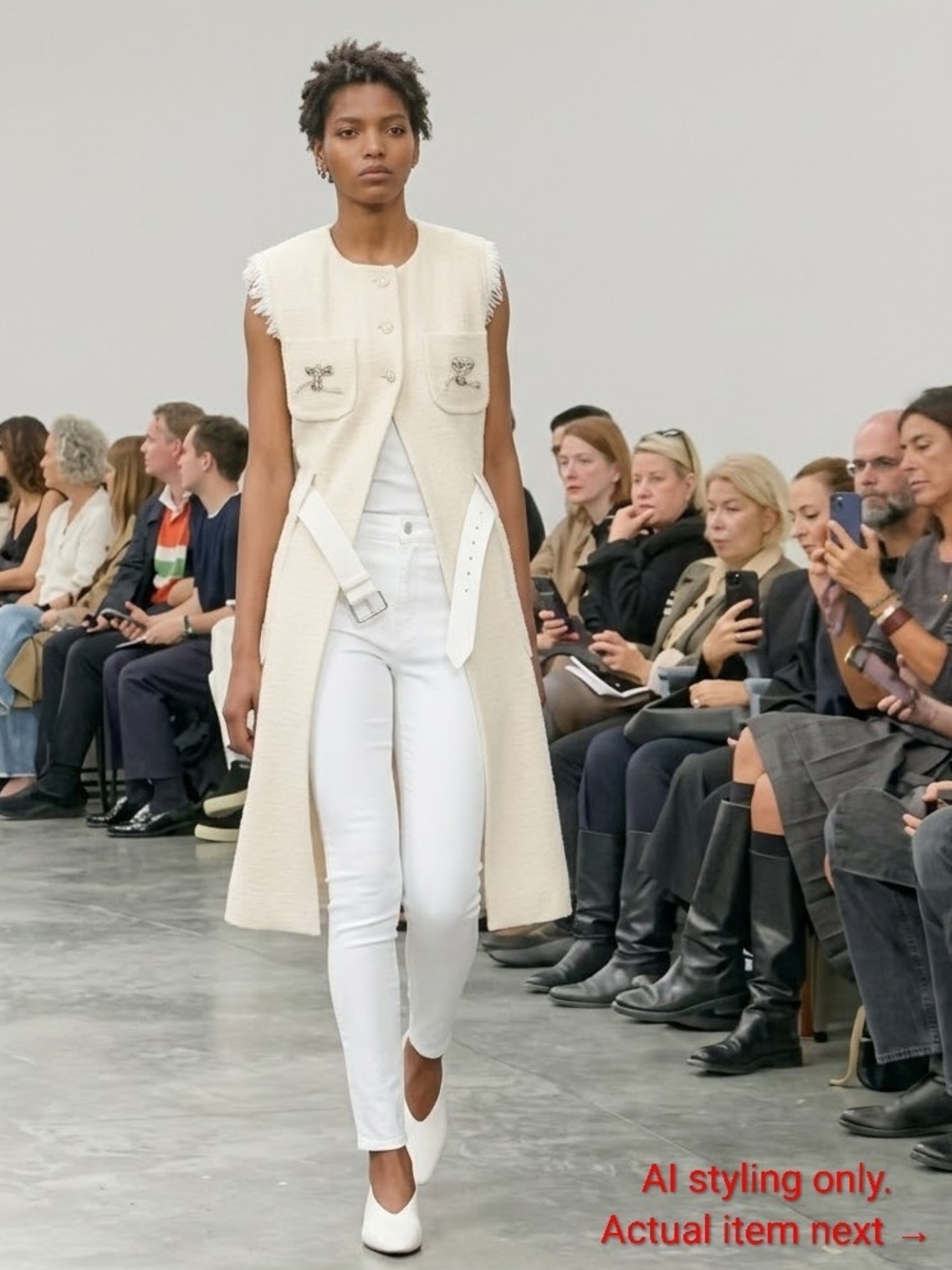 Gap 1969 True Skinny Super High Rise Crop White